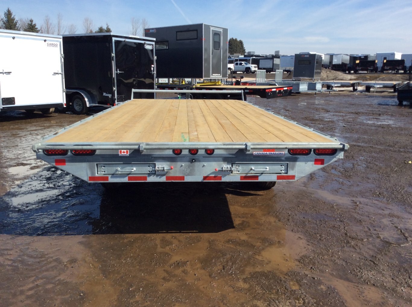 8.5x18 5 Ton Galvanized Deckover Equipment Trailer