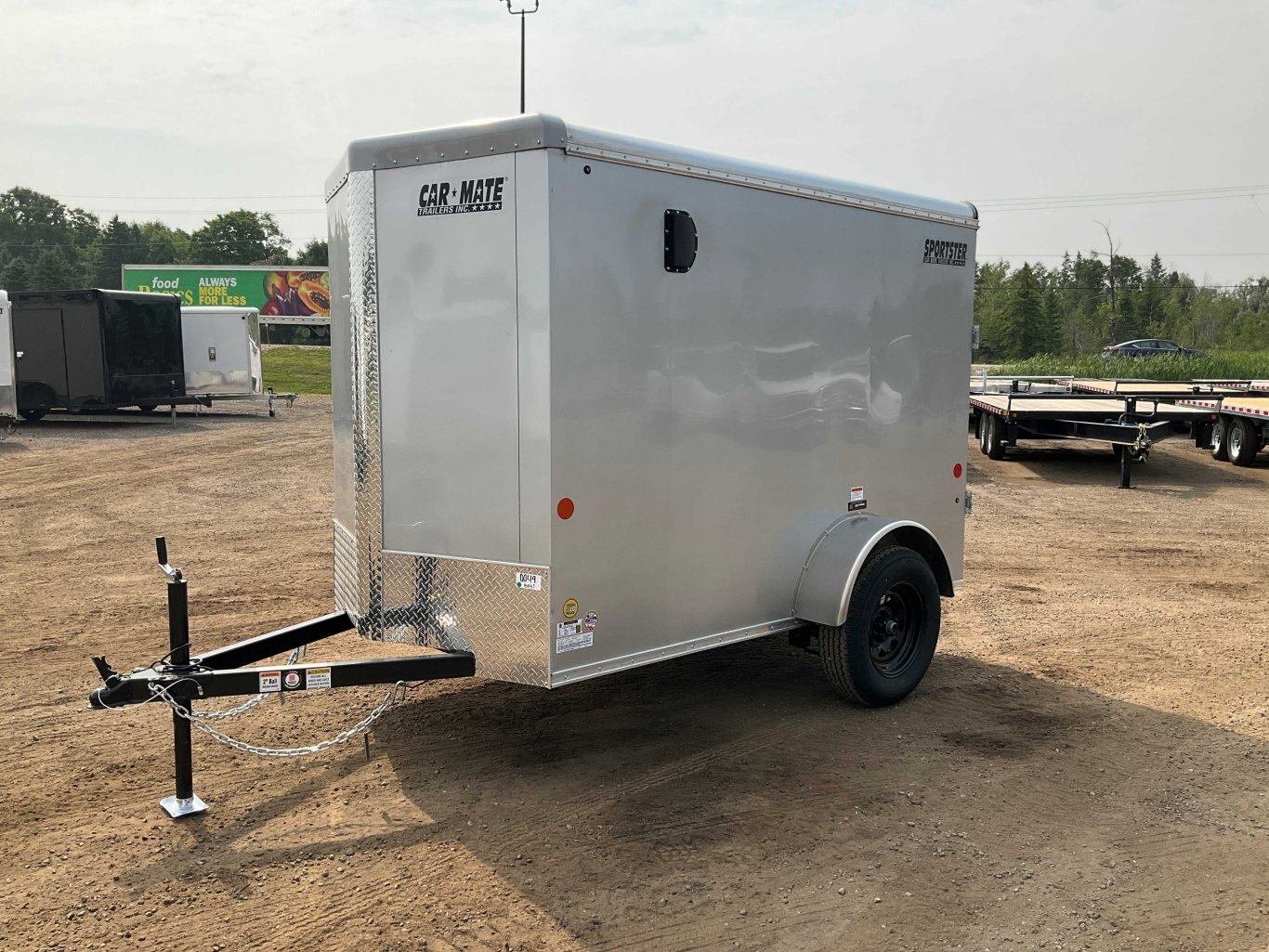 2026 Car Mate Trailers 5x8.5 Plus V Nose Sportster Cargo Trailer