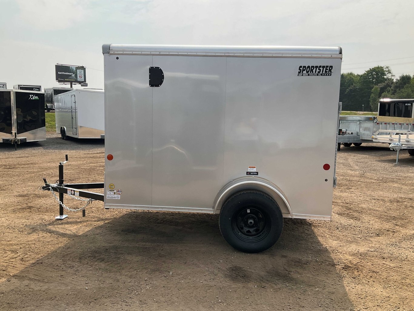 2026 Car Mate Trailers 5x8.5 Plus V Nose Sportster Cargo Trailer