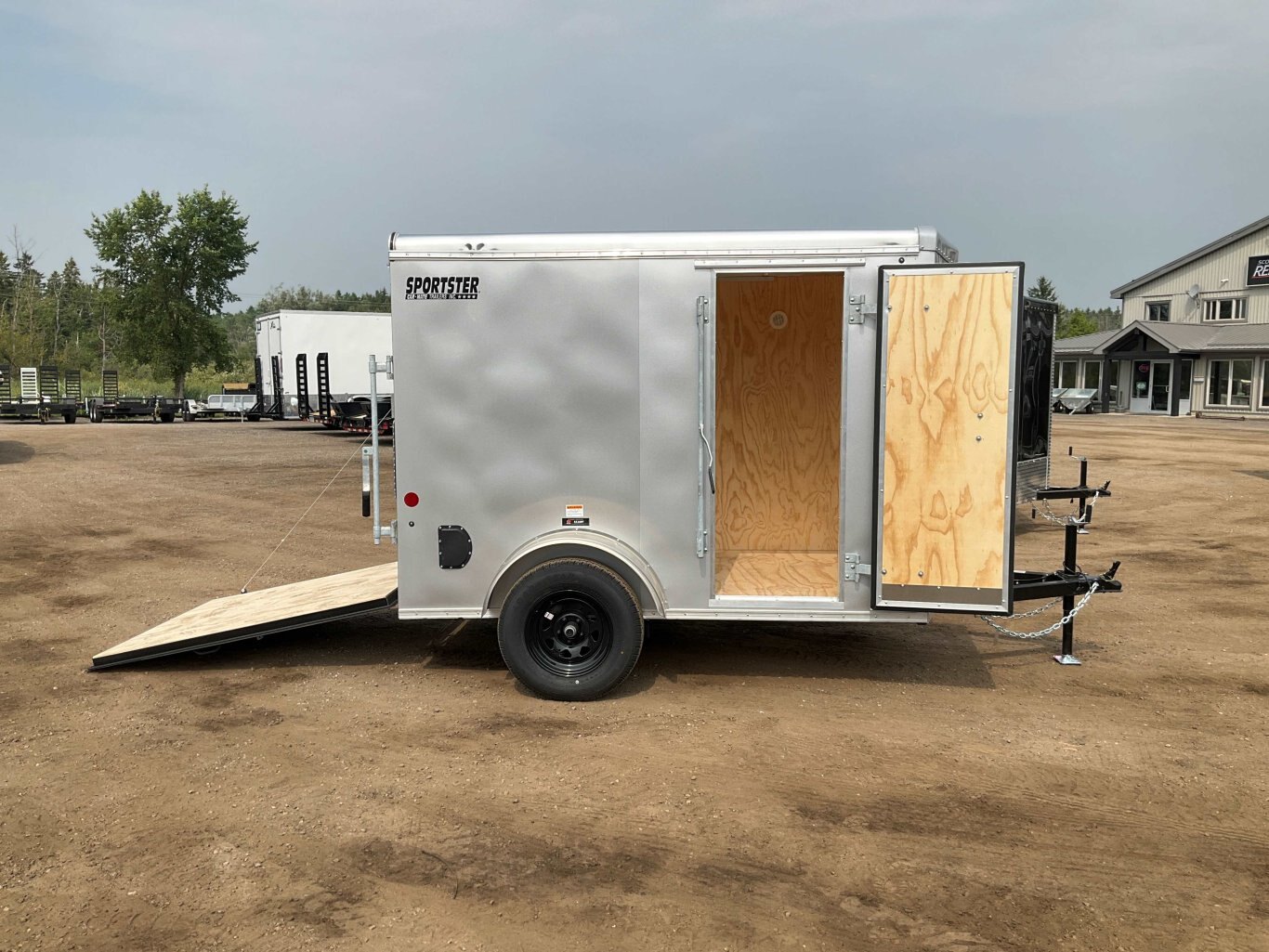 2026 Car Mate Trailers 5x8.5 Plus V Nose Sportster Cargo Trailer