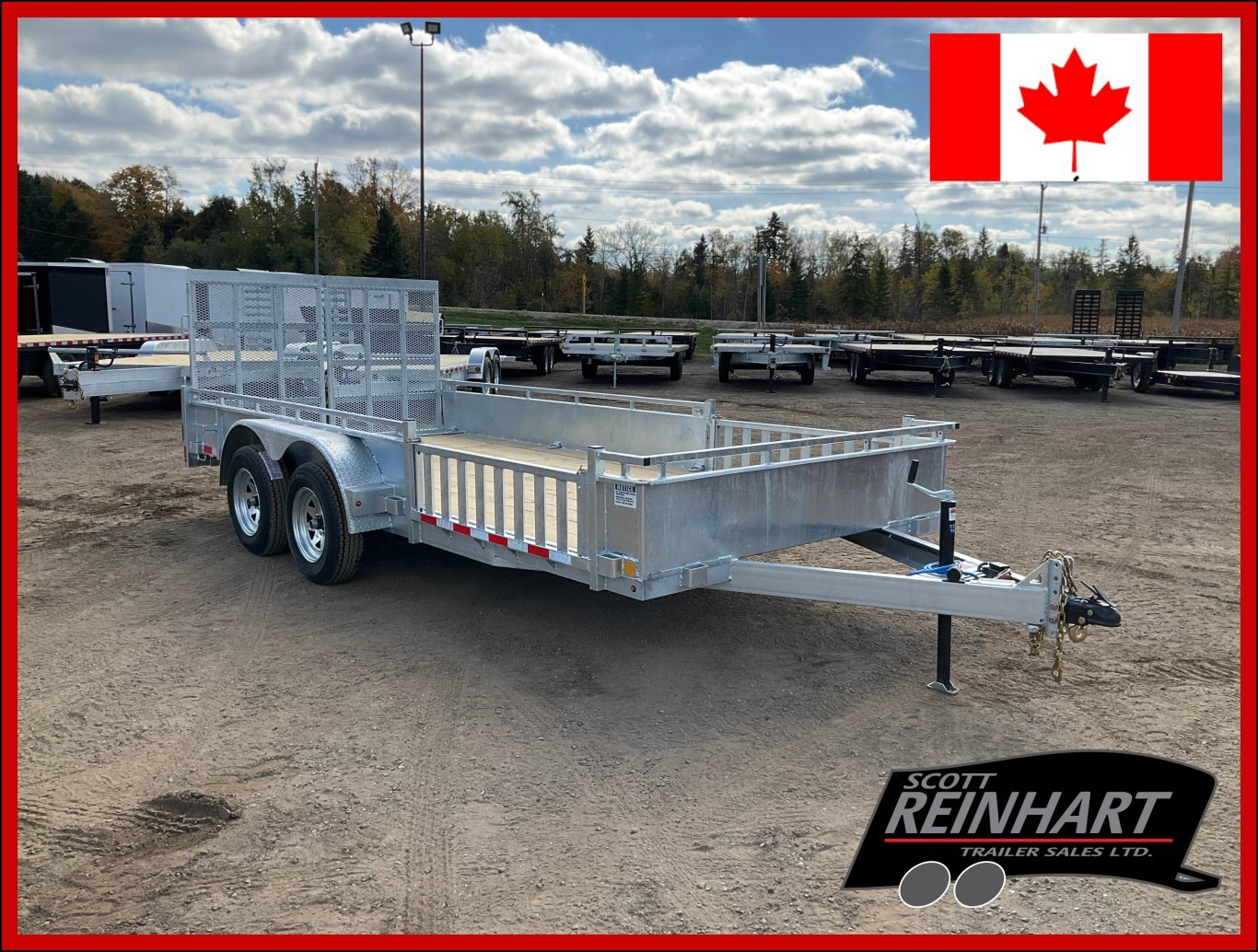 2026 Canada Trailers 82x16 3.5 Ton Galvanized Landscape Trailer