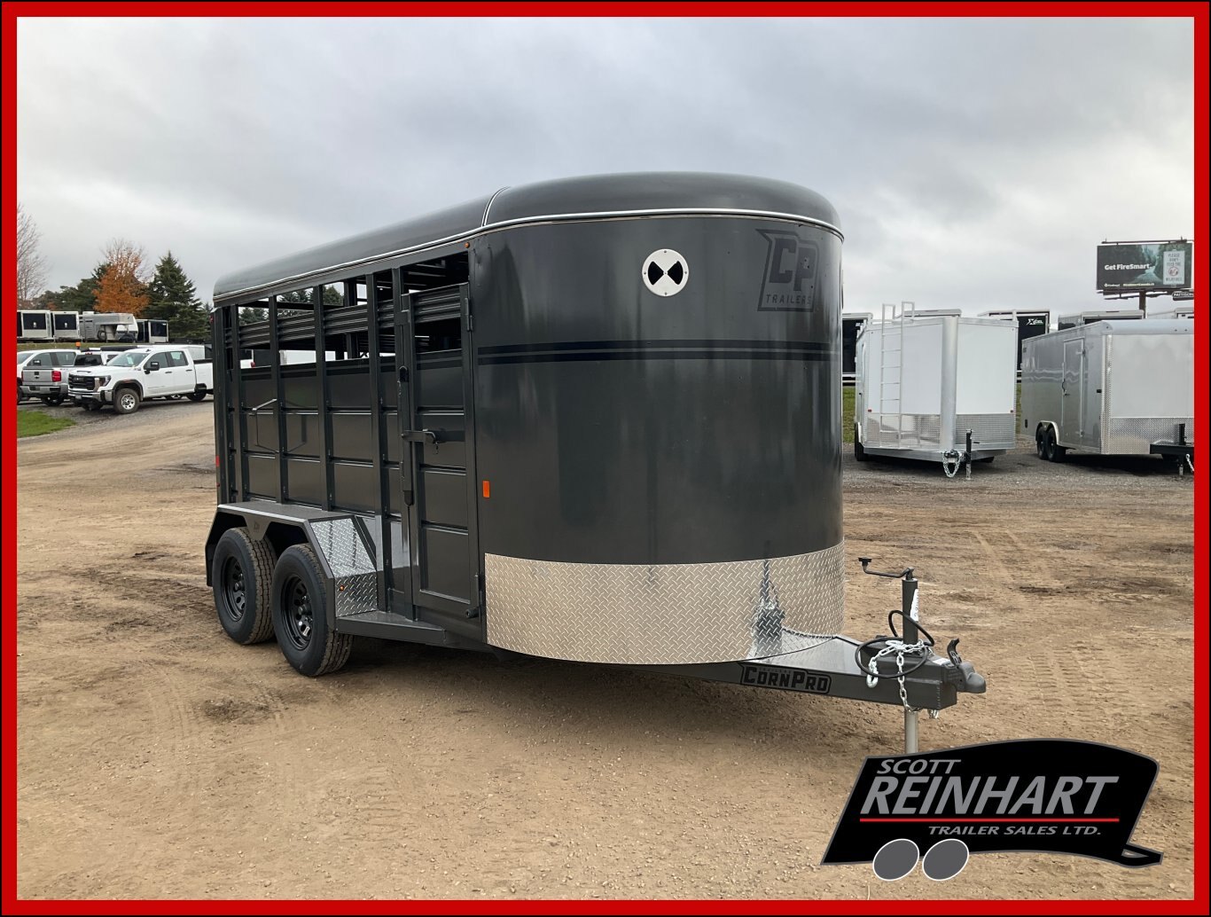 2026 Corn Pro 6x14 Bumper Pull Livestock Trailer