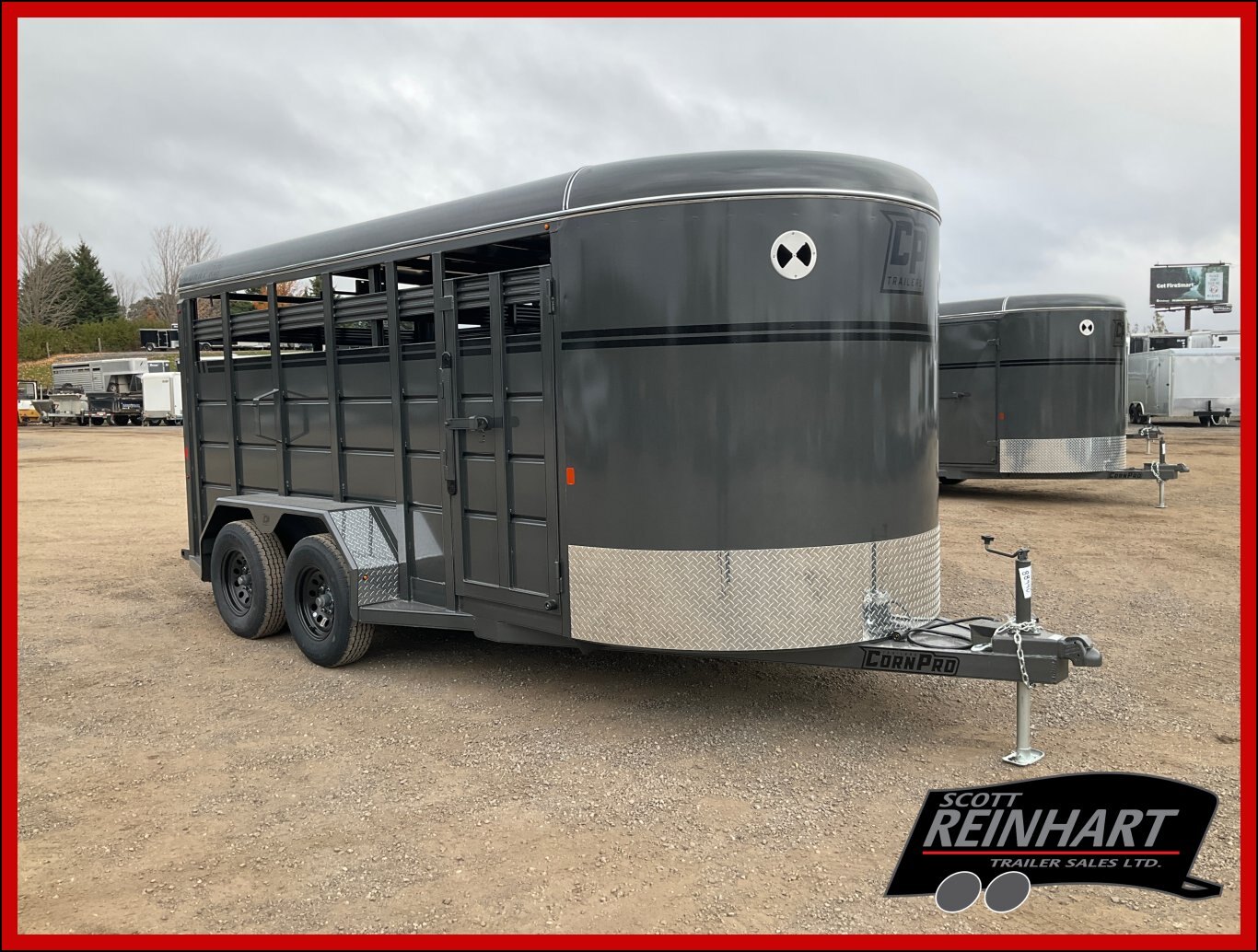 2026 Corn Pro 6'8x16' Bumper Pull Livestock Trailer