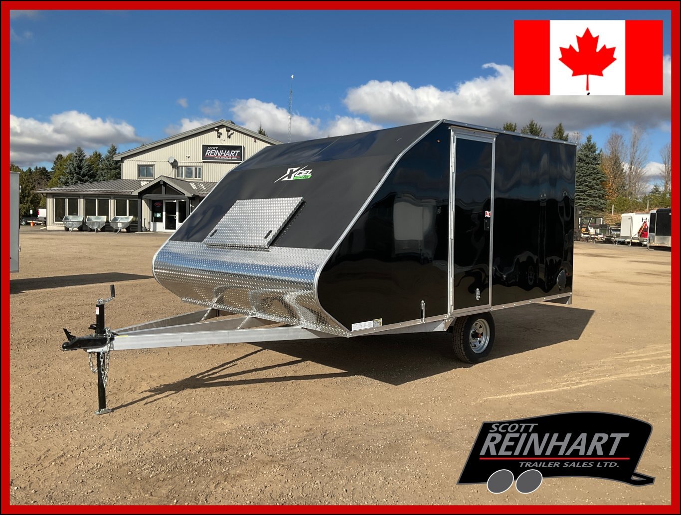 2026 XCel Trailers 12x101 Aluminum Deckover Enclosed Snowmobile Trailer