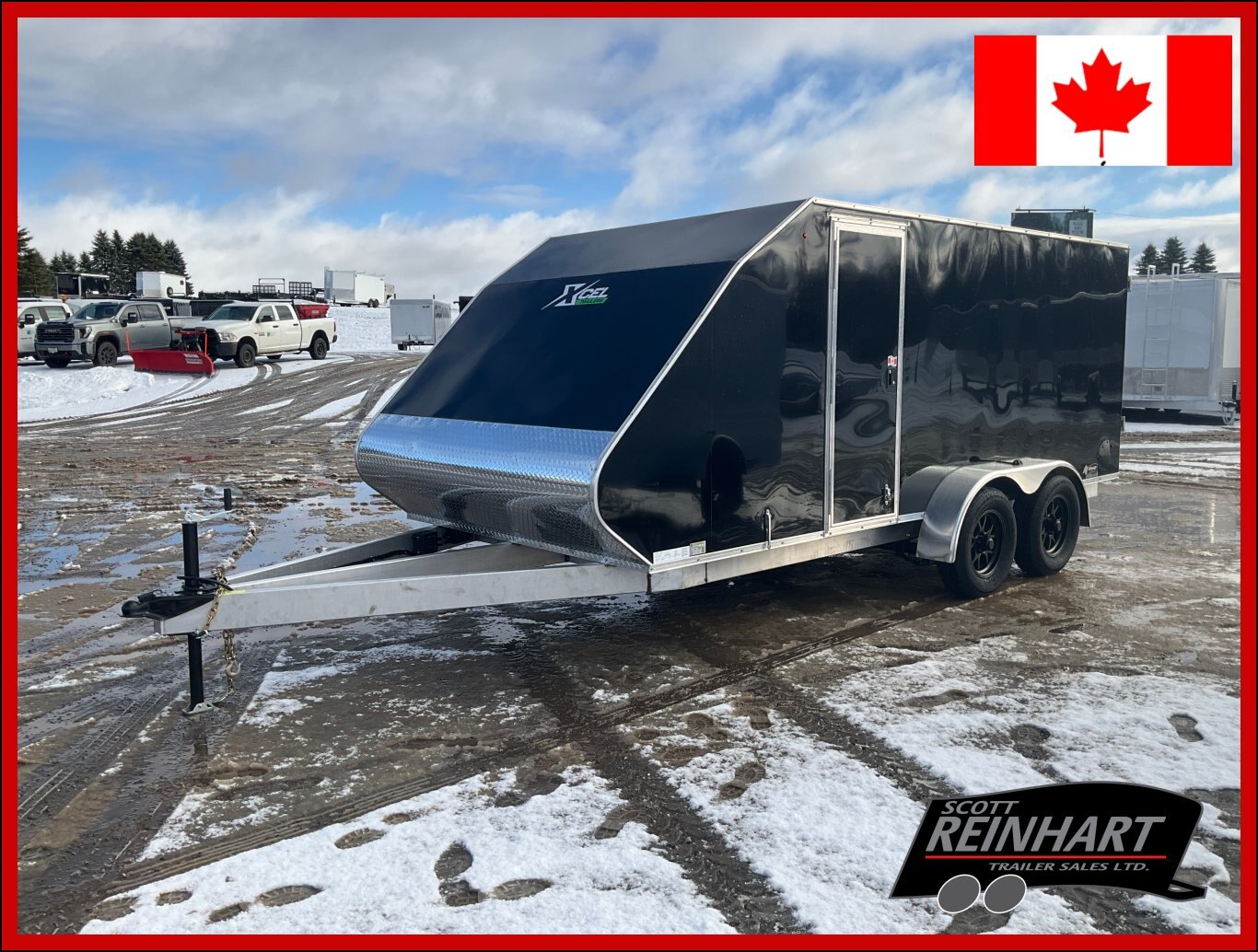 2026 XCel Trailers 7x16 HD Aluminum Enclosed Snowmobile Trailer