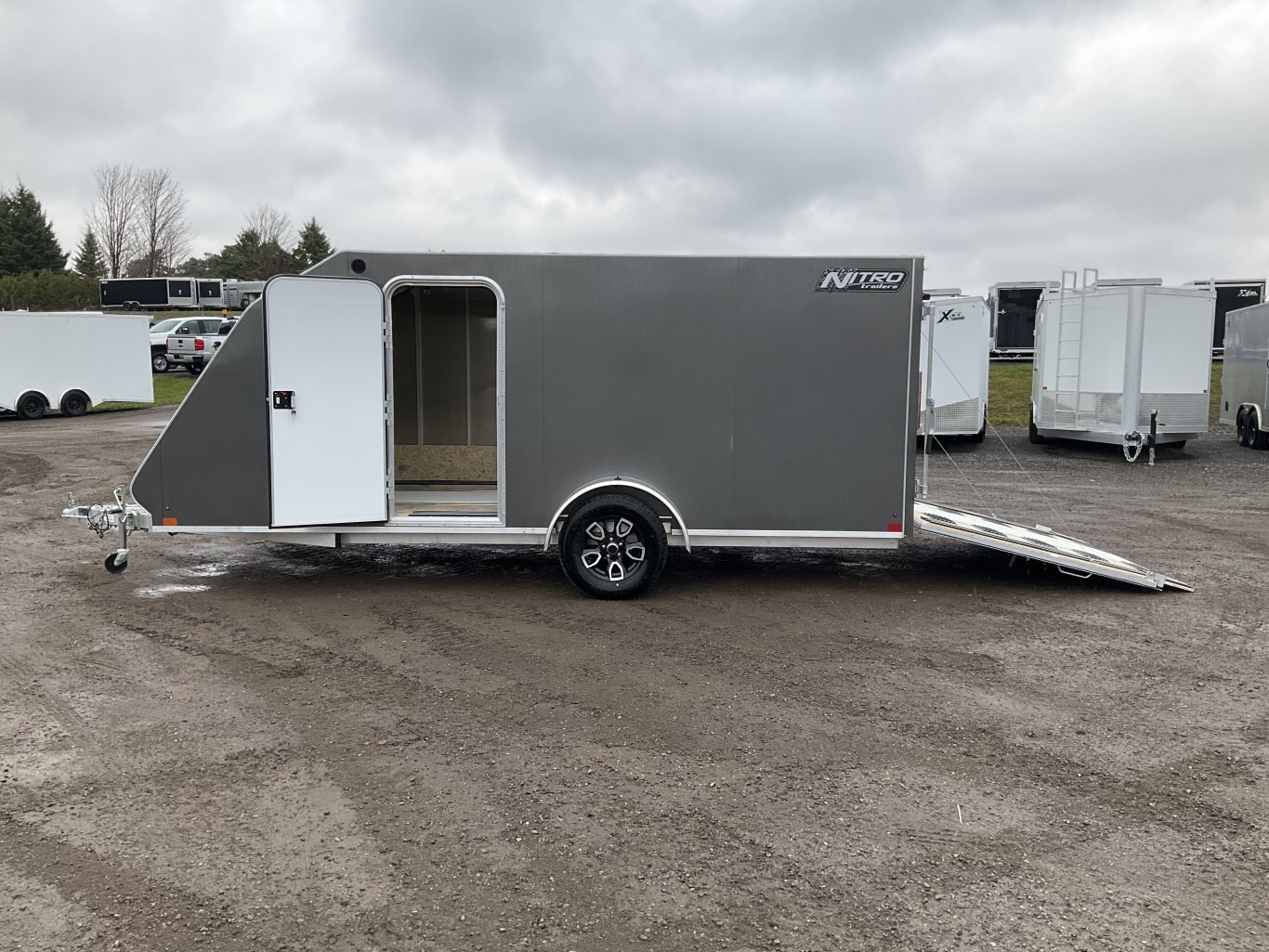 2026 Nitro 7x16 Aluminum Snowmobile Trailer