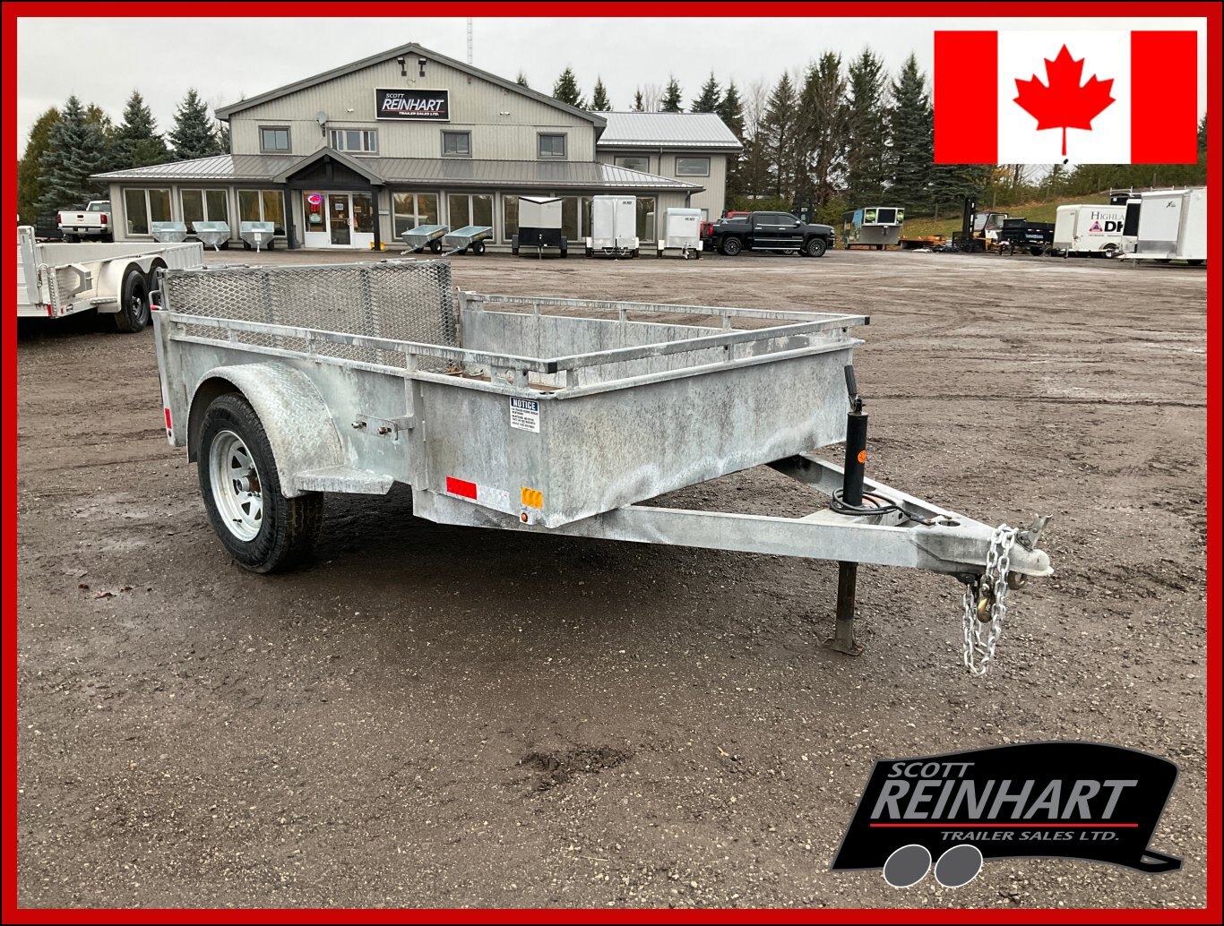 2025 Canada Trailers 5x8 Galvanized Utility Trailer