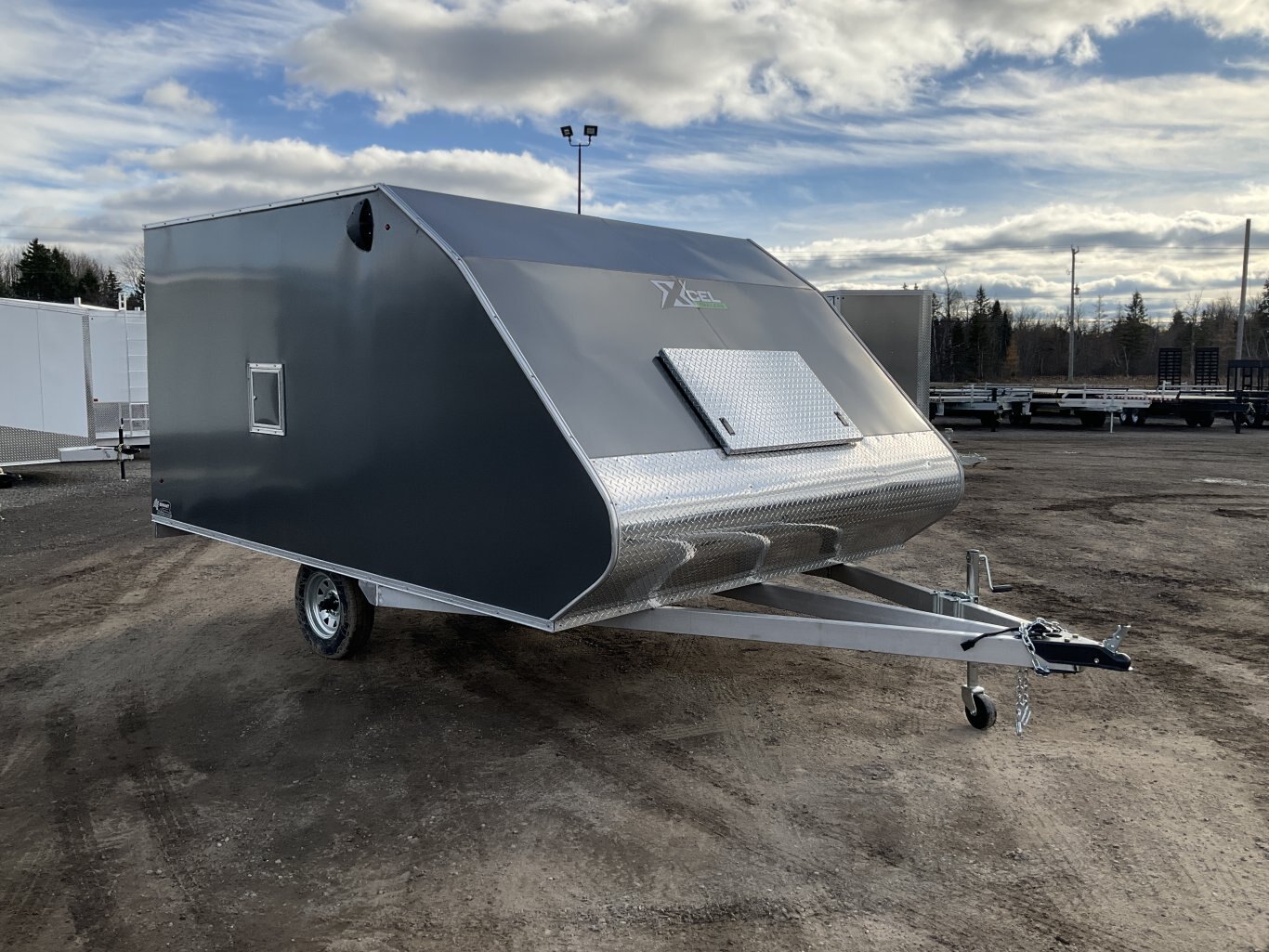 2026 XCel Trailers 12x101 Aluminum Deckover Enclosed Snowmobile Trailer