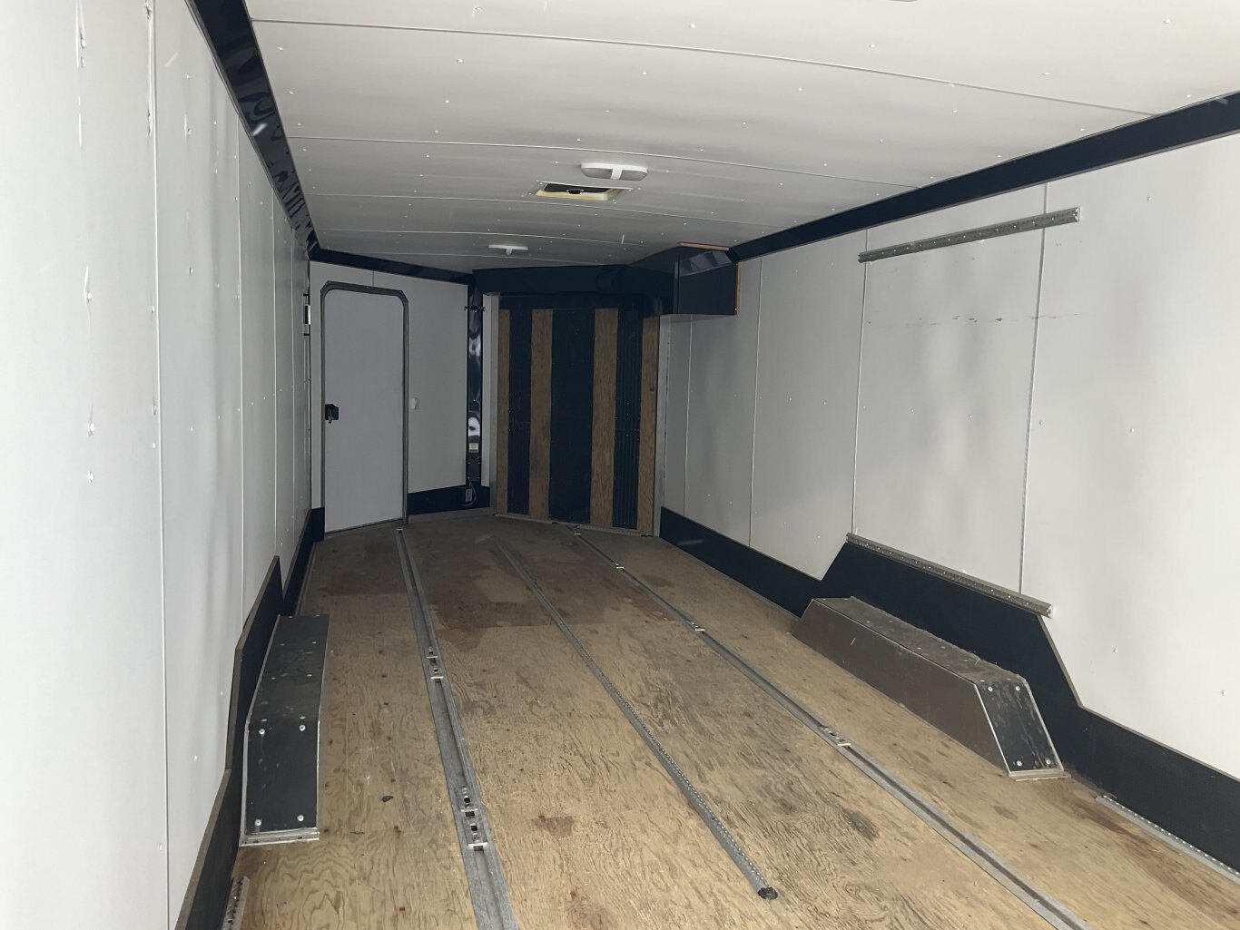 2019 Triton 8.5x22 Plus 5' V Nose All Aluminum Low Boy Snowmobile Trailer