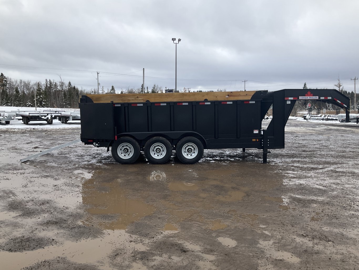 2026 Canada Trailers 83x16 10.5 Ton Gooseneck Dump Trailer with 48 Sides