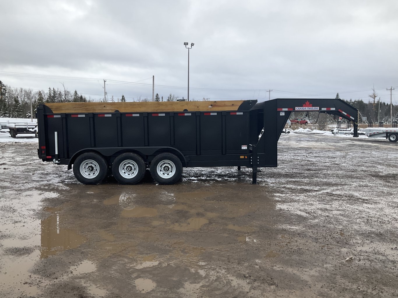 2026 Canada Trailers 83x16 10.5 Ton Gooseneck Dump Trailer with 48 Sides