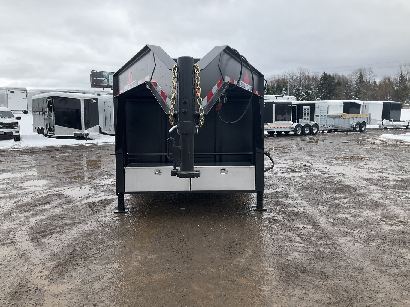 2026 Canada Trailers 83x16 10.5 Ton Gooseneck Dump Trailer with 48 Sides