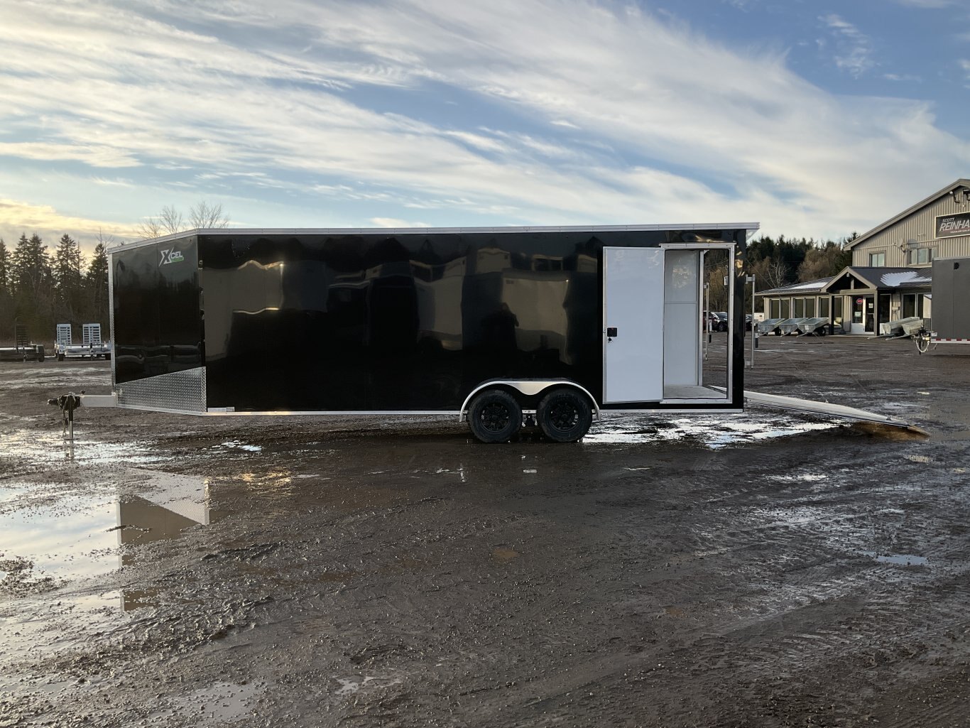 2026 XCel Trailers 7x22 Plus 5 V Nose Aluminum Snowmobile Trailer