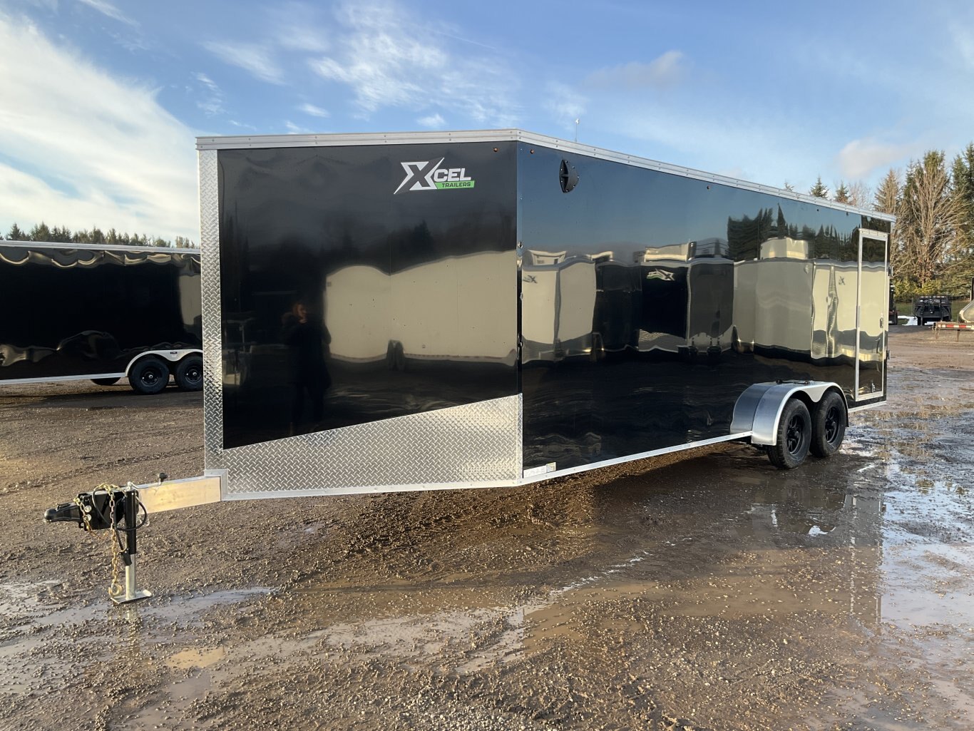 2026 XCel Trailers 7x22 Plus 5 V Nose Aluminum Snowmobile Trailer