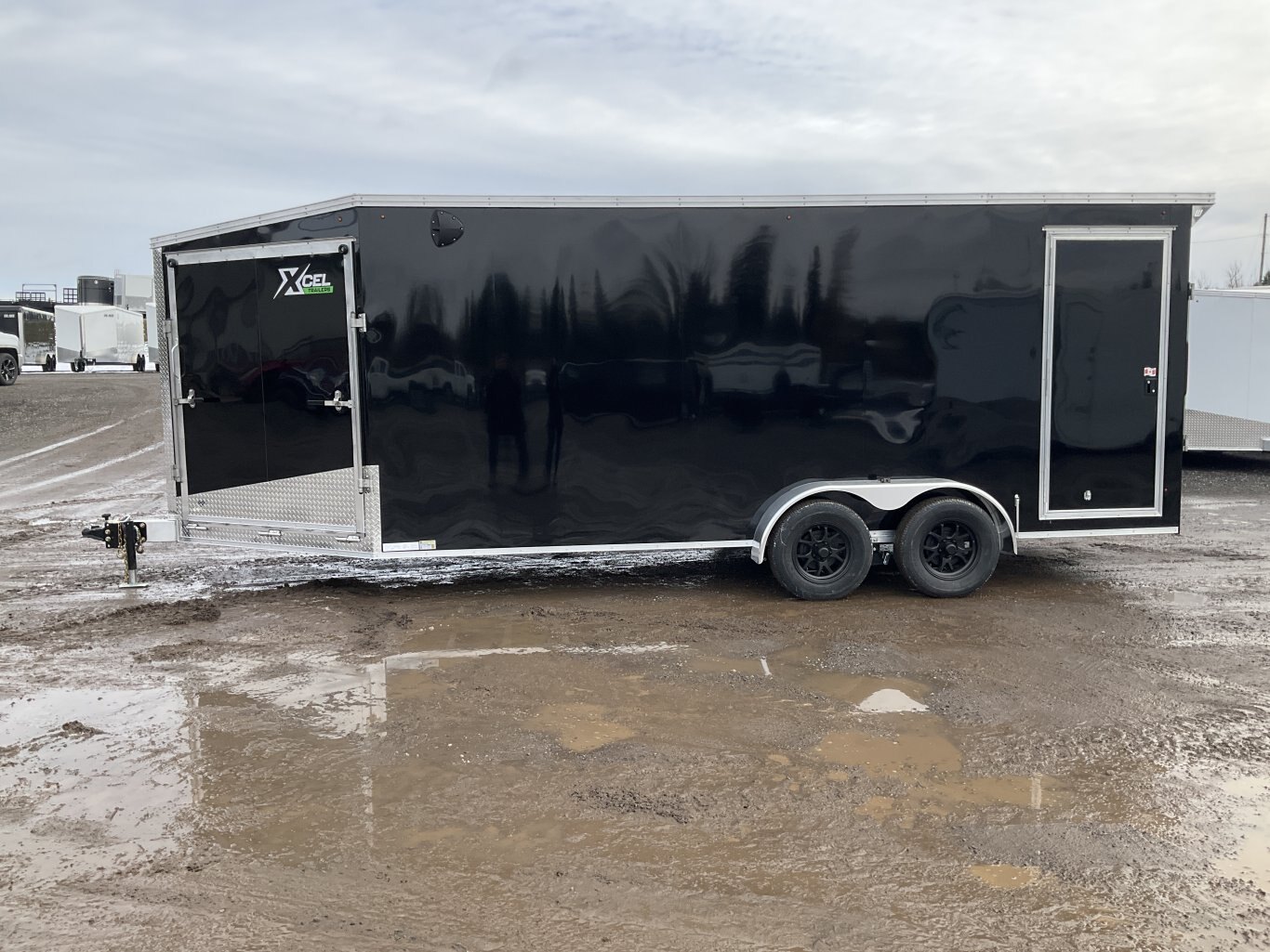 2026 XCel Trailers 7x18 Plus V Nose Aluminum Snowmobile Trailer