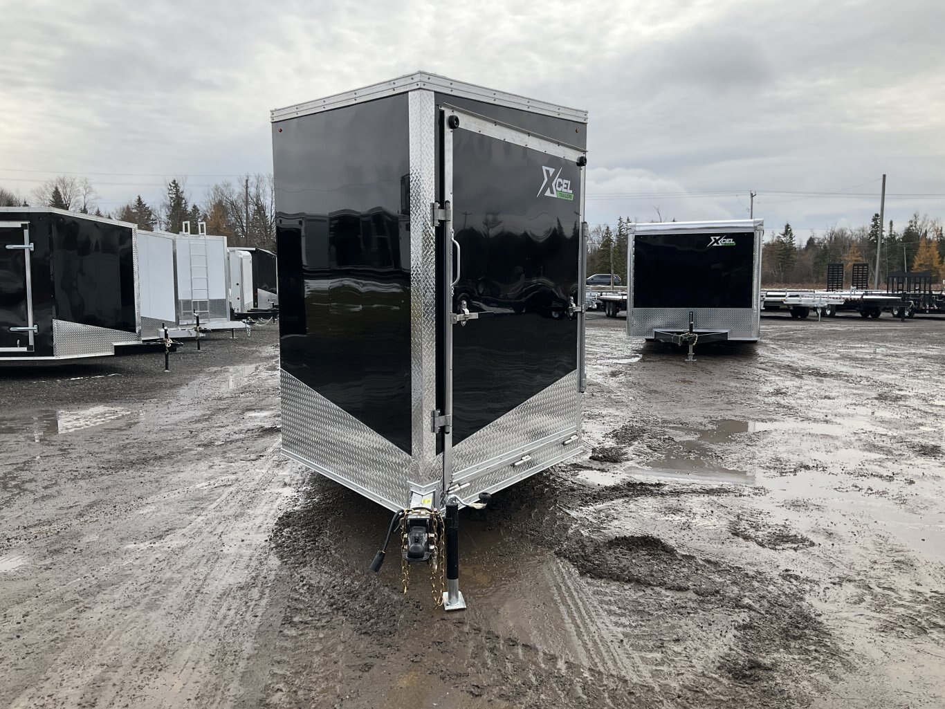 2026 XCel Trailers 7x18 Plus V Nose Aluminum Snowmobile Trailer