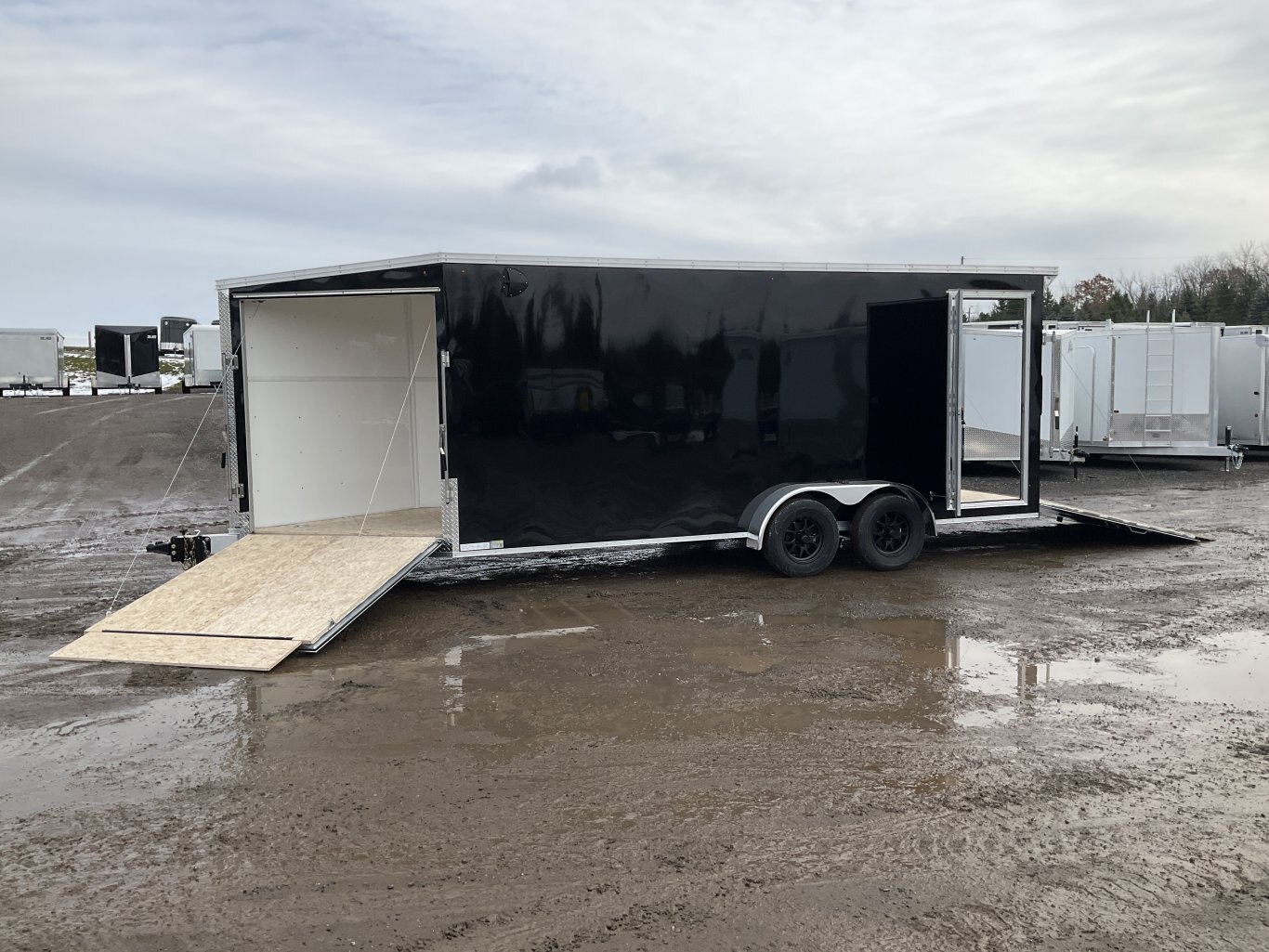 2026 XCel Trailers 7x18 Plus V Nose Aluminum Snowmobile Trailer