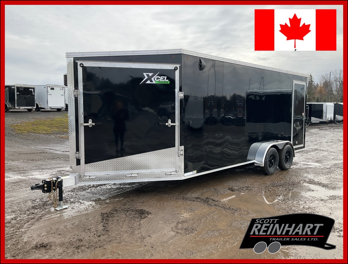 2026 XCel Trailers 7x18 Plus V Nose Aluminum Snowmobile Trailer