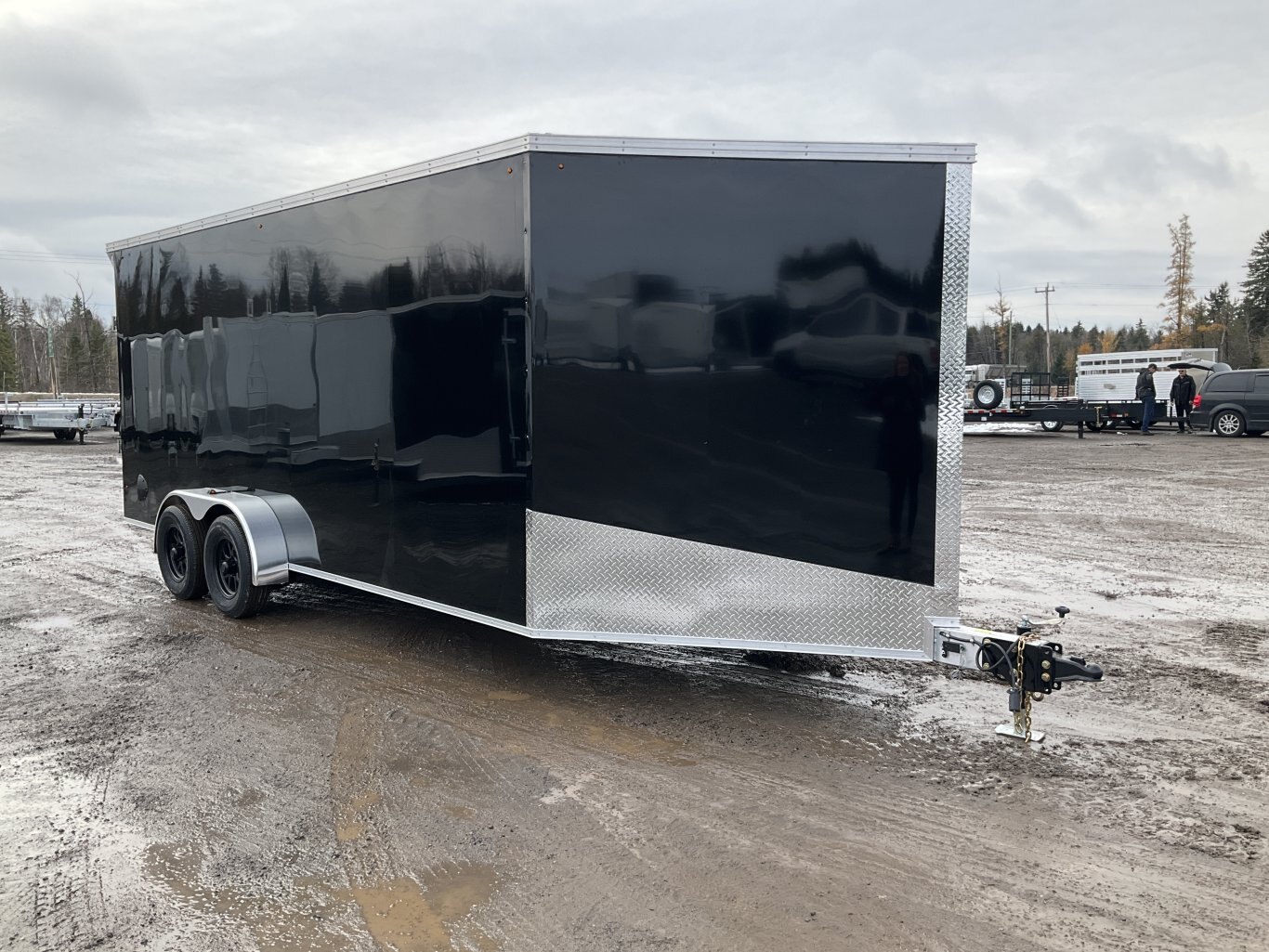 2026 XCel Trailers 7x18 Plus V Nose Aluminum Snowmobile Trailer