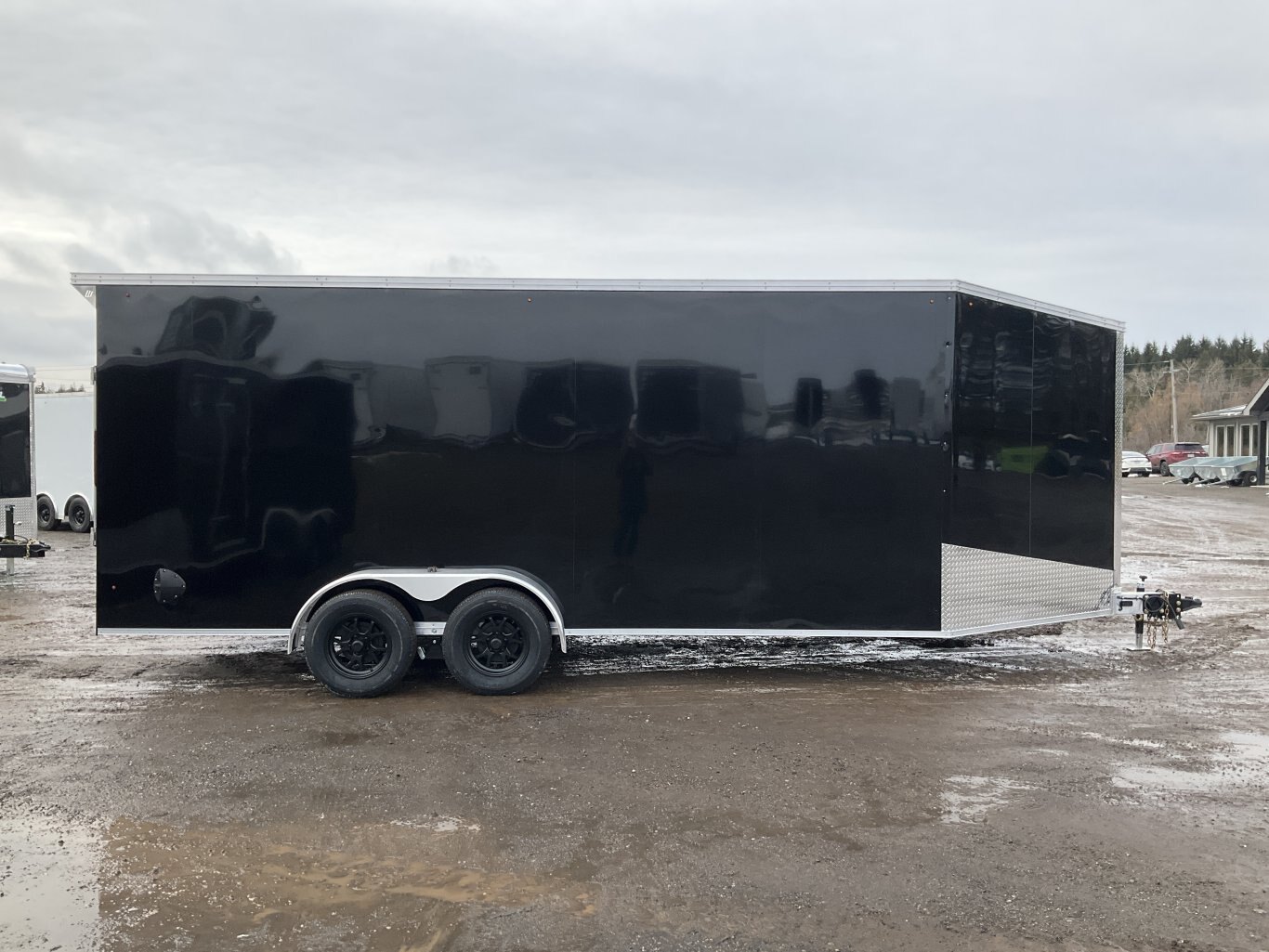 2026 XCel Trailers 7x18 Plus V Nose Aluminum Snowmobile Trailer