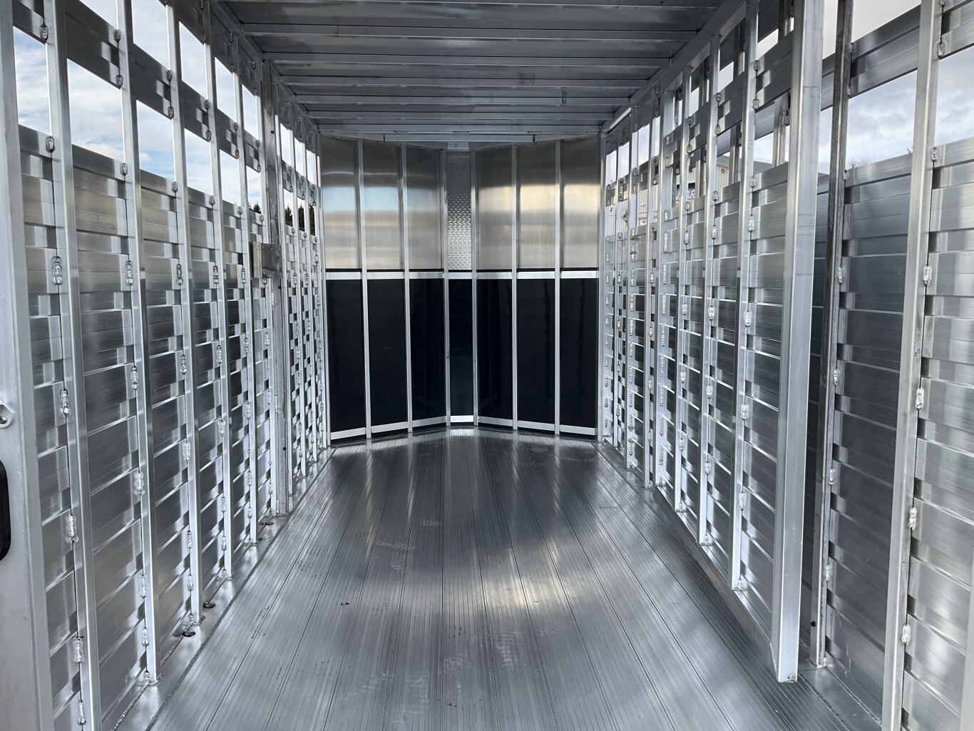 2026 Ag Haul 6'6x16 Plus V Nose Aluminum Livestock Trailer