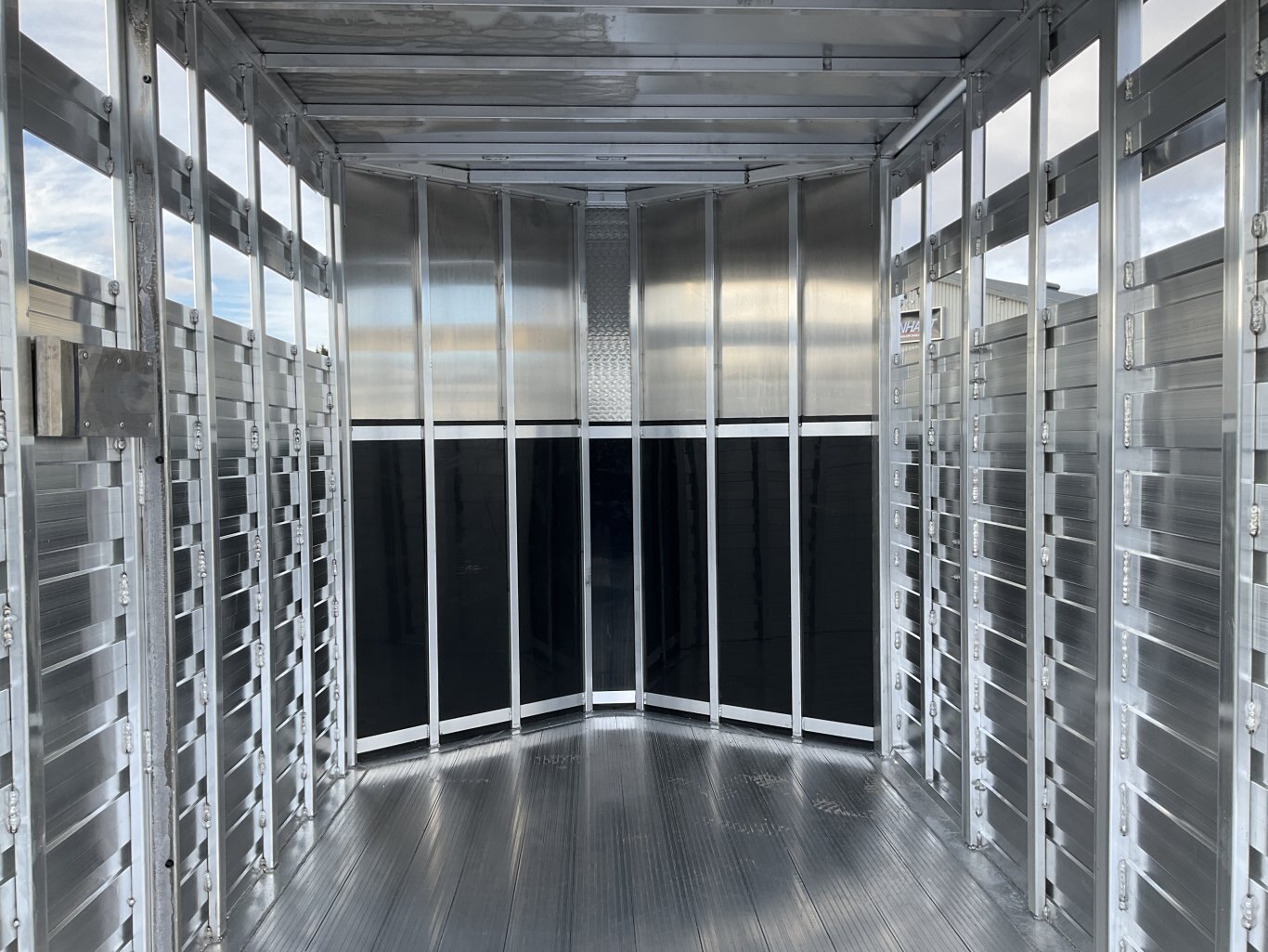 2026 Ag Haul 6'6x16 Plus V Nose Aluminum Livestock Trailer