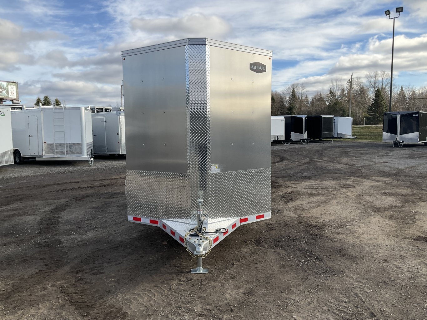 2026 Ag Haul 6'6x16 Plus V Nose Aluminum Livestock Trailer