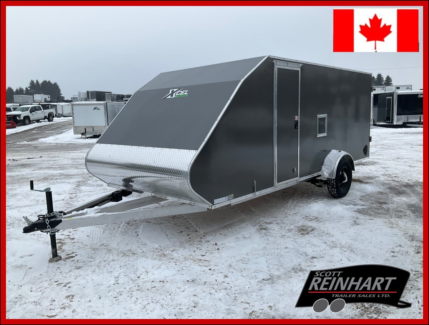2026 XCel 7x16 All Aluminum Snowmobile Trailer
