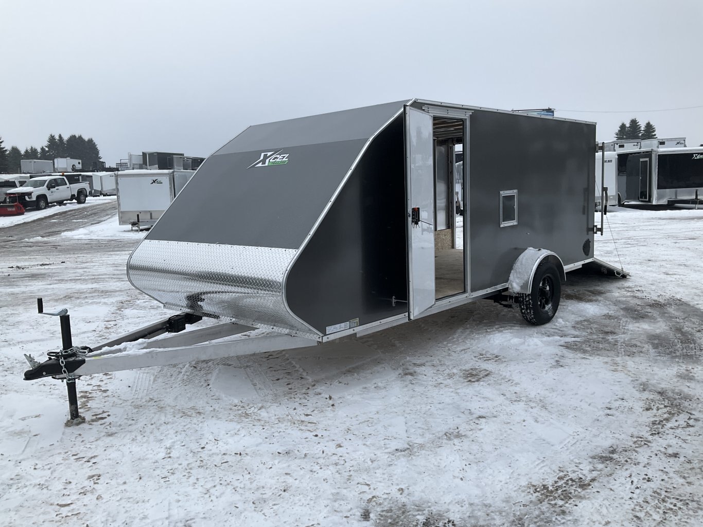 2026 XCel 7x16 All Aluminum Snowmobile Trailer