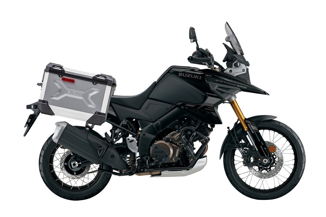 2024 Suzuki V STROM 1050DE ADVENTURE Glass Sparkle Black / Metallic Mat Black