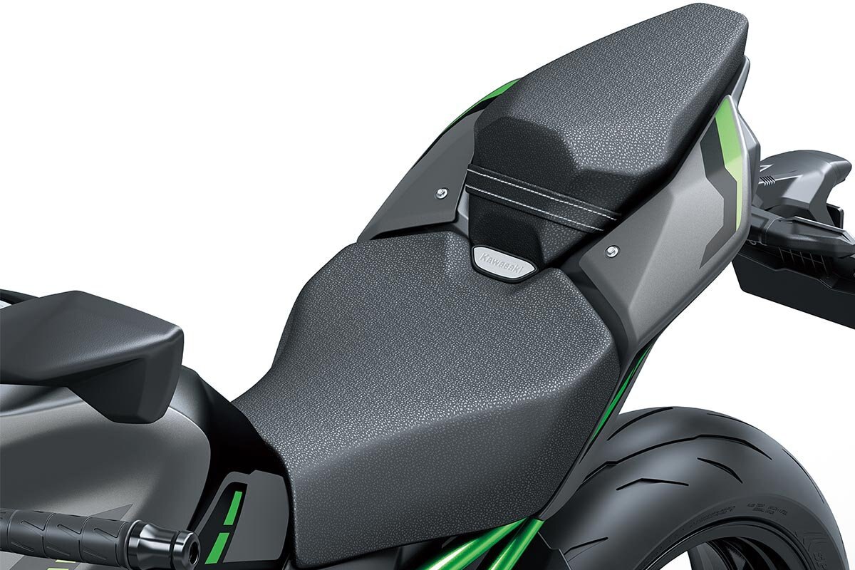 2025 Kawasaki Z900 Met. Matte Graphene Steel Gray / Met. Flat Spark Black / Candy Flat Blazed Green