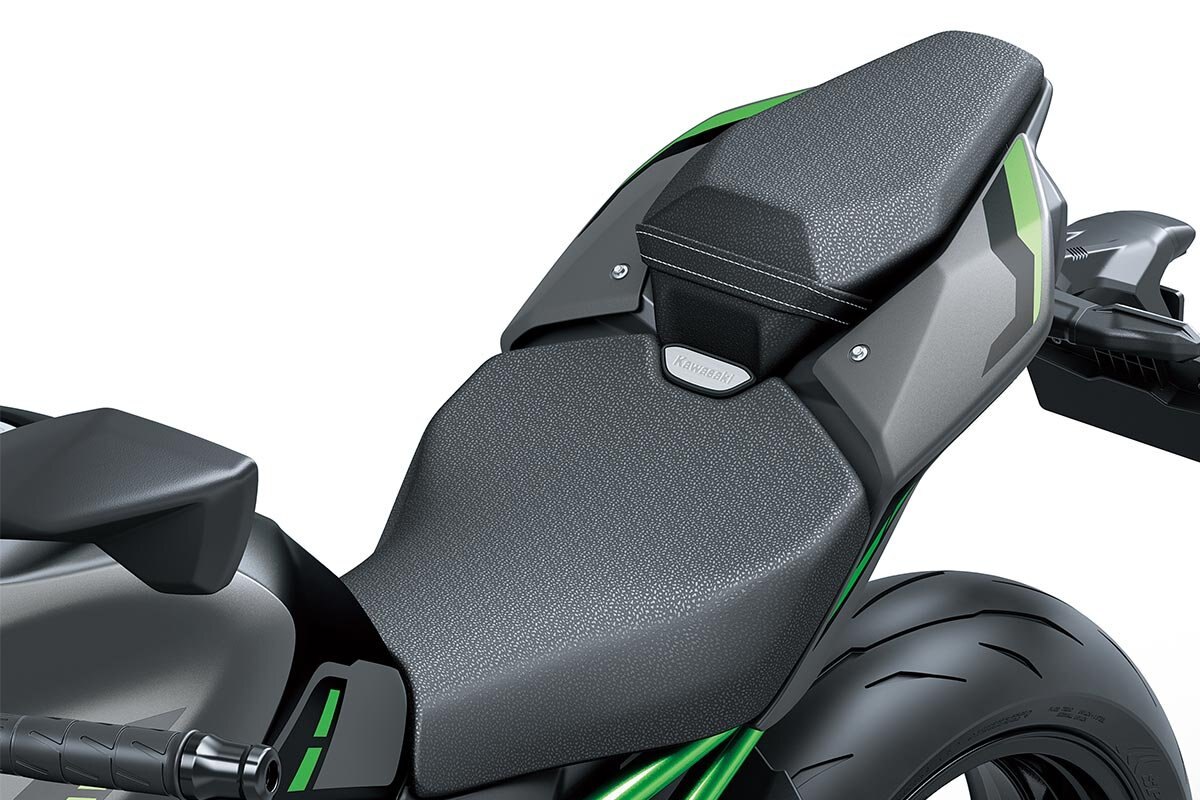 2025 Kawasaki Z900 Met. Matte Graphene Steel Gray / Met. Flat Spark Black / Candy Flat Blazed Green