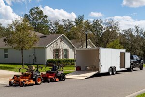 E Z Hauler ENCLOSED 8.5x12 WIDE CARGO TRAILERS