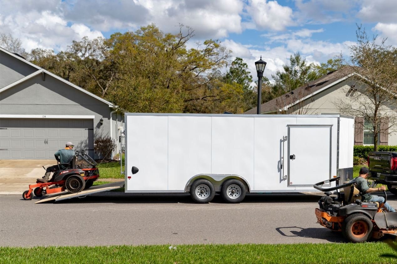 E Z Hauler ENCLOSED 8.5x12 WIDE CARGO TRAILERS
