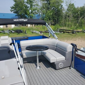 2023 Montego Bay 8520 Deluxe 4 point 90 Hp Suzuki Trailer included