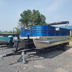 2023 Montego Bay 8520 Deluxe 4 point 90 Hp Suzuki Trailer included