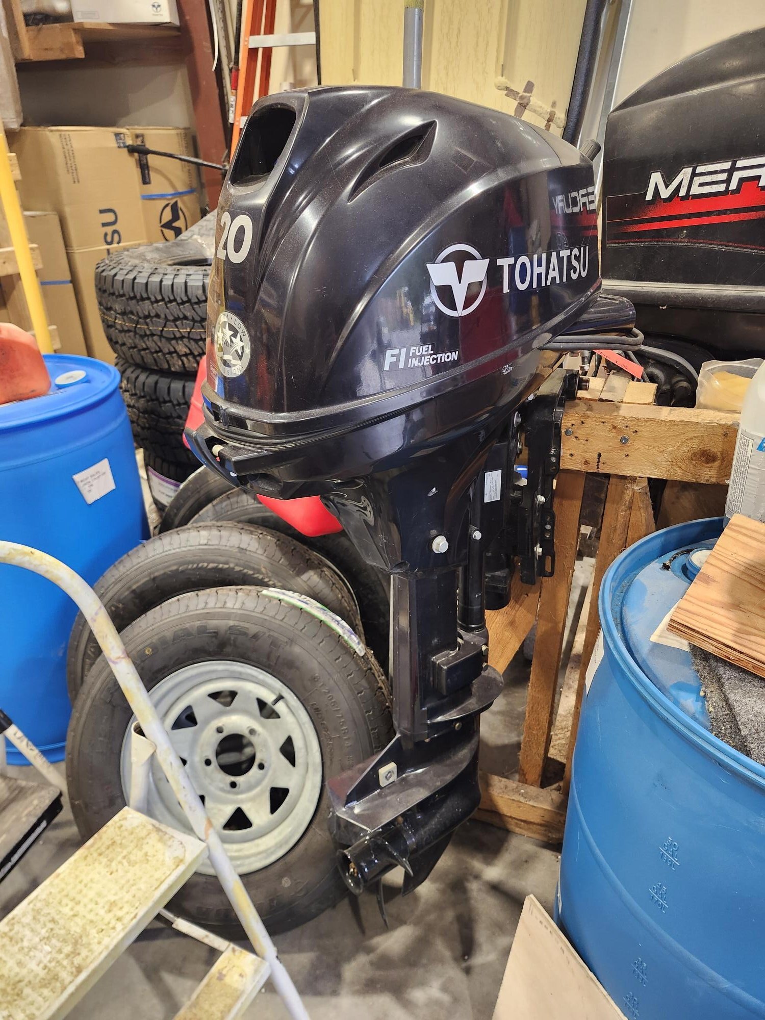 Tiller motors all serviced and ready for the water