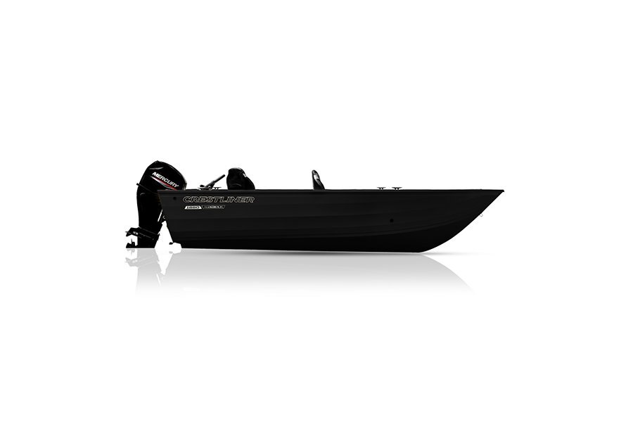 Crestliner 1650 Kodiak Tiller Black exterior