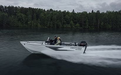 Crestliner 1850 Kodiak Fire Red exterior