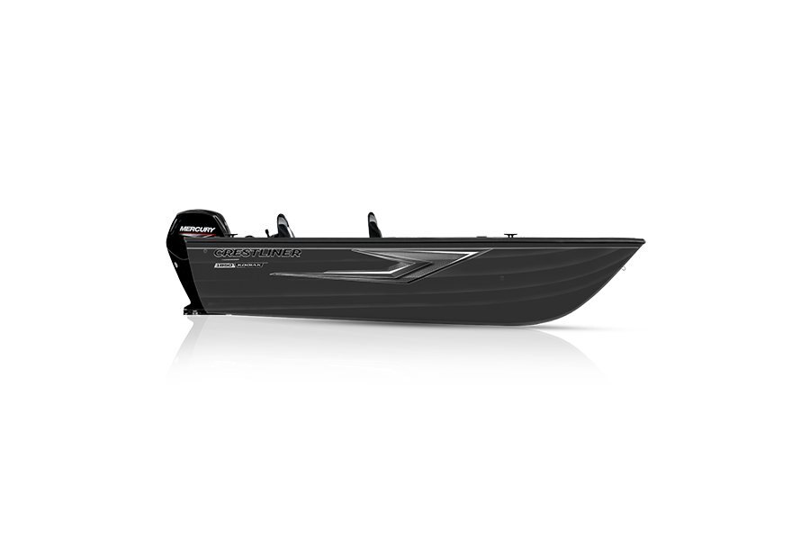 Crestliner 1850 Kodiak Tiller Gun Metal exterior