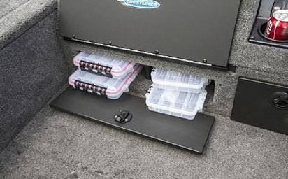 Crestliner 1850 PRO TILLER Black base White accent