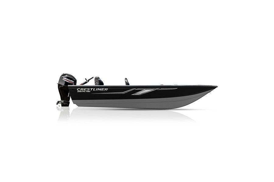 Crestliner 1850 PRO TILLER Silver base Black accent