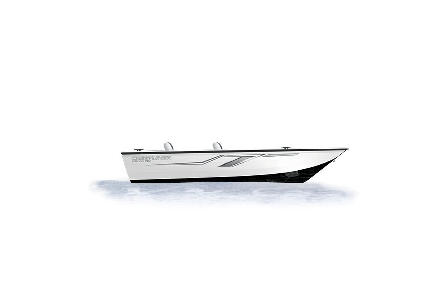Crestliner 1750 PRO TILLER Black base White accent