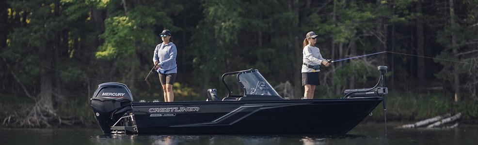 Crestliner 1650 Hawk Gun Metal exterior