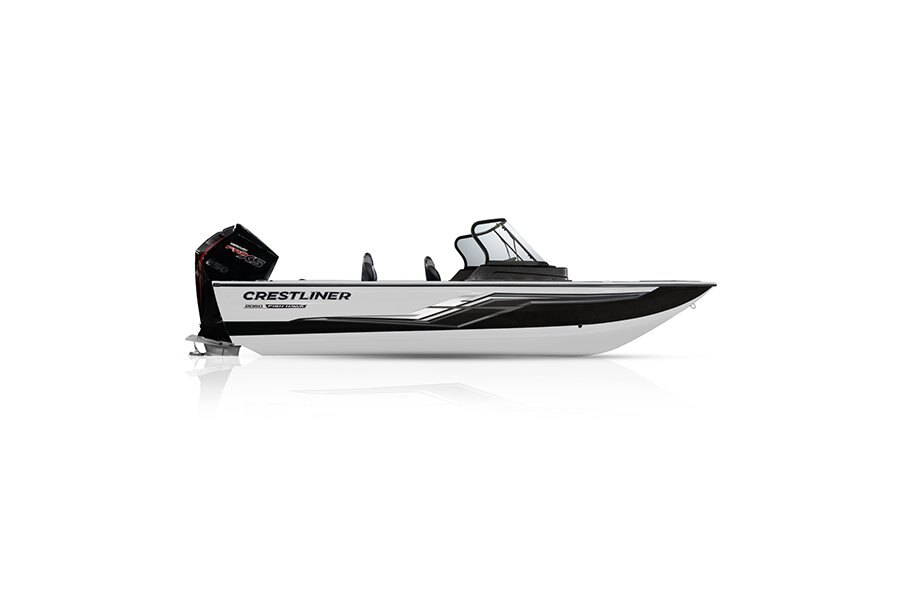 Crestliner 2050 FISH HAWK White base Black accent