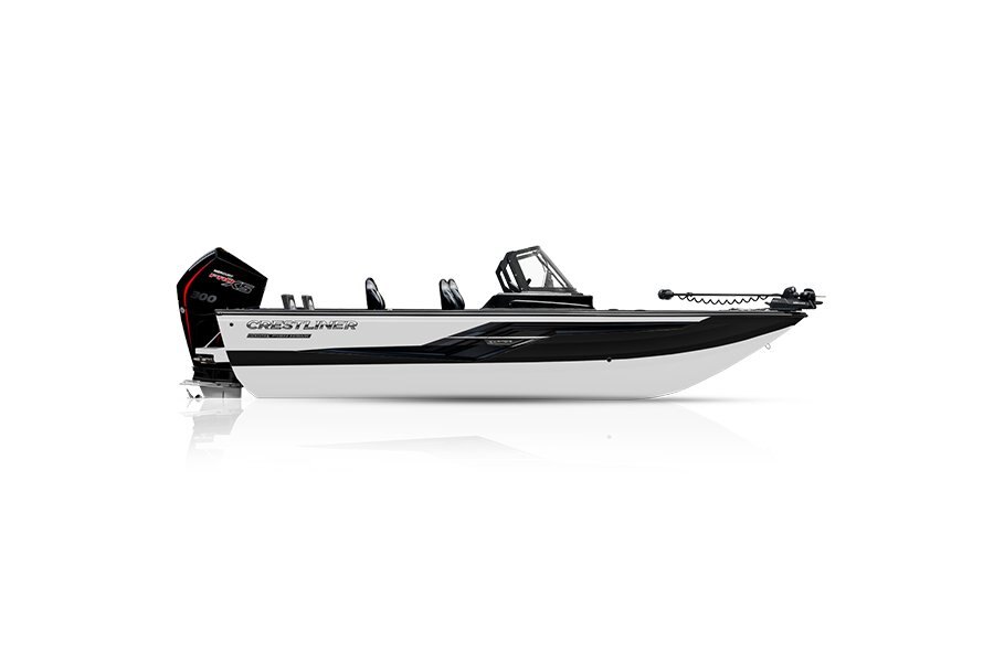 Crestliner 2050 FISH HAWK White base Black accent
