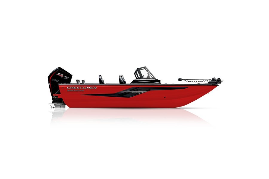 Crestliner 2050 FISH HAWK Fire Red exterior