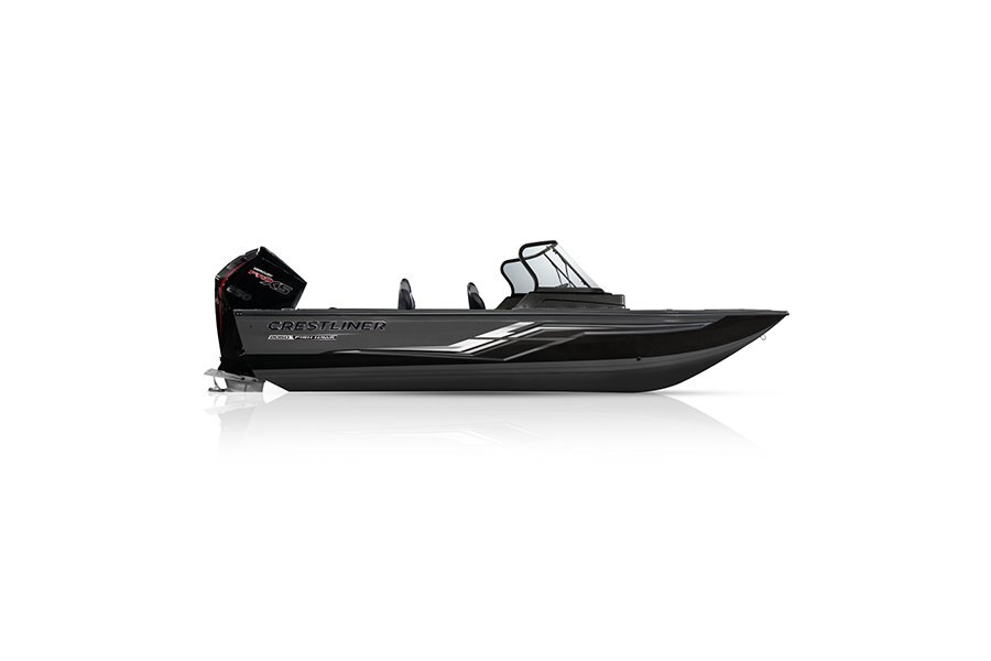 Crestliner 2050 FISH HAWK Gun Metal base Black accent
