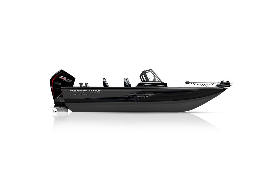 Crestliner 2050 FISH HAWK Gun Metal base Black accent