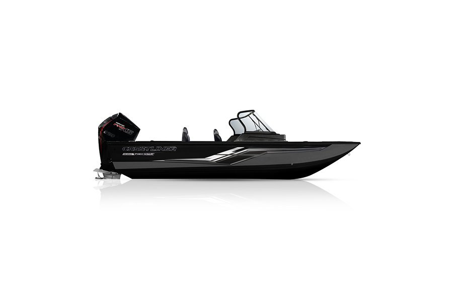 Crestliner 2050 FISH HAWK Black base Gun Metal accent